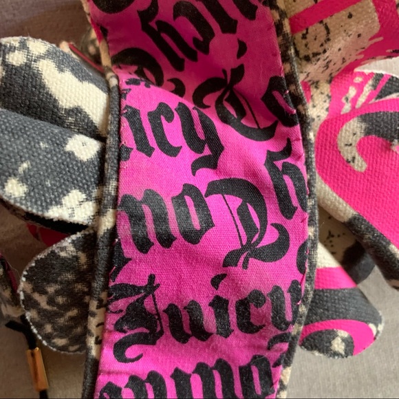 🖤💗 Y2K Juicy Couture Bow Headband Snakeskin - Picture 15 of 16